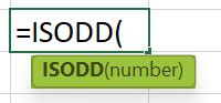 isodd excel